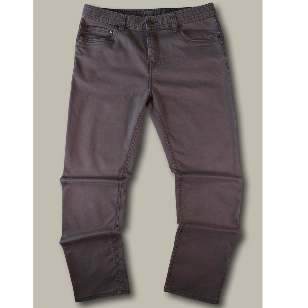 prAna Bridger Jean 34x32 Mud Slim Fit Organic Cotton Stretch Pants Gorpcore